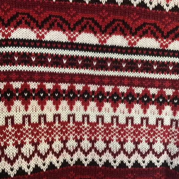 Relist 2/21 ❌ Croft & barrow classic crewneck fair isle sweater LP - Picture 6 of 16